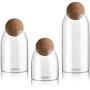Klare Küchen-Aufbewahrungstopfen für Großpackungen mit Deckel - Geeignet für Gewürze, Zucker, Tee, Kaffee und Konservendosen.