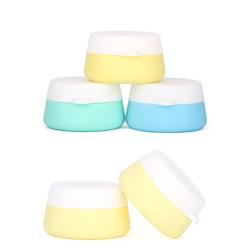 FantasyDay 3 Pack 30ML Silicone Cream Jar with Sealed Lids Earring Case Pill case Travel Cosmetic Containers Kit for Cosmetics, Balms, Lotions, Conditioner & Creams #3