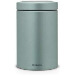 Brabantia Canister Jar with Window Lid, 1.4 L - Metallic Mint