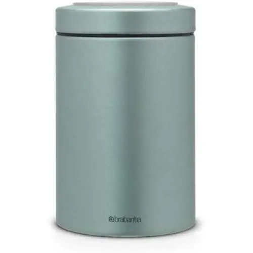 Brabantia Canister Jar with Window Lid, 1.4 L - Metallic Mint Brabantia Canister Jar with Window Lid, 1.4 L - Metallic Mint