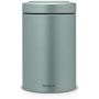 Brabantia Canister Jar with Window Lid, 1.4 L - Metallic Mint