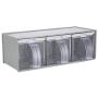 HEMFV Kitchen Seasoning Box Set - 3 Separate Handle Condiment Boxes-Seasoning Box Jar Plastic Condiment Transparent Storage Container- Cruet with Cover and Spoon (Color : Green)