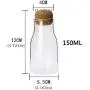 Bouteilles de Stockage en Verre de 3 Tailles Scellées, Compatible pour Contenants de Produits en Gros avec Bouchon, Idéal pour les Épices, les Conserves, Organisateur de Boîtes, 150ml Bouteilles de Stockage en Verre de 3 Tailles Scellées, Compatible pour Contenants de Produits en Gros avec Bouchon, Idéal pour les Épices, les Conserves, Organisateur de Boîtes, 150ml