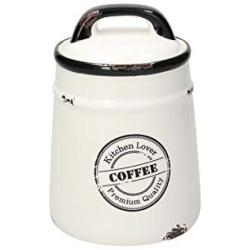 Tognana Urban Chic Coffee Jar 12 cm, Ceramic, White
