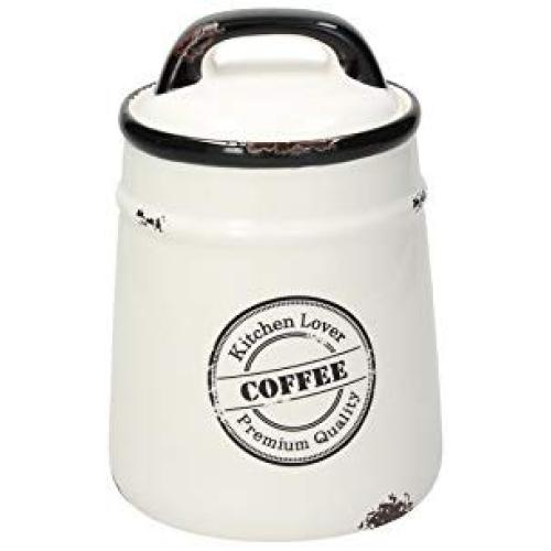 Tognana Urban Chic Coffee Jar 12 cm, Ceramic, White