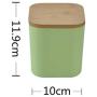 3pcs Dry Grains Food Storage Container Jars with Bamboo Lids Kitchen Organizers Storage Case