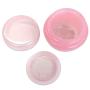 6PCS 30G / 30ML BPA Free Frosted Container Mushroom Jars Pot Bottle With Inner Liner For Makeup Cosmetics Sample Scrubs Oils Salves Creams Lotions Beauty Aids Nail Accessories(Pink)