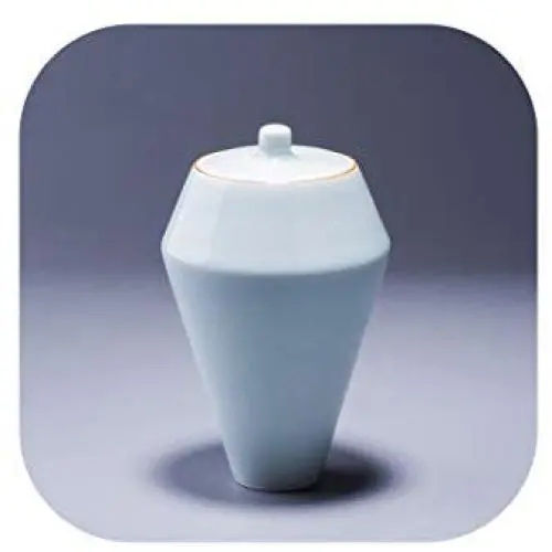 Celadon Teekannen aus weißem Porzellan, Teekassaneimer, Zucker, Kaffee, Lebensmittelflaschen, Gewürzbehälter, versiegelte Gläser