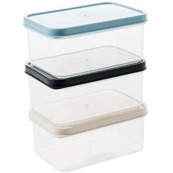 YTF-Food storage box, plastic storage tank (PP material), multi-grain storage box 3 sets easy to clean