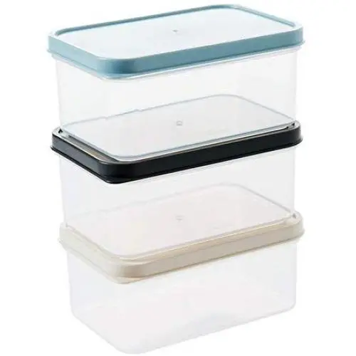 Boîte de rangement YTF pour aliments, réservoir de stockage en plastique (PP), boîte de rangement multi-graines, 3 jeux, facile à nettoyer.