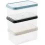 Boîte de rangement YTF pour aliments, réservoir de stockage en plastique (PP), boîte de rangement multi-graines, 3 jeux, facile à nettoyer.