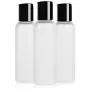 SHANY Frostet Plast PET Cosmo Kugelhahn Flaschen/Kappe – Tragbarer Flüssigkeitsbehälter in Reisegröße – BPA-frei – Set von 3, 2oz