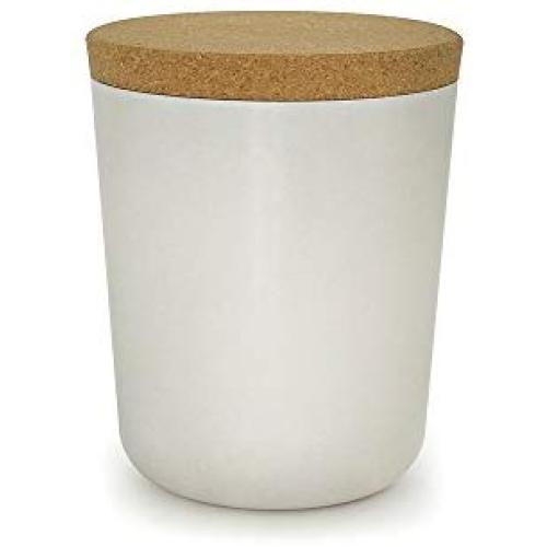 Ekobo Biobu Aufbewahrungsbox, Weiß, 14,5 x 14,5 x 16,4 cm