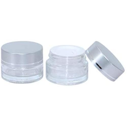 5 Grams Cosmetic Jar,19 Packs Clear Glass Jar Makeup Pot Cosmetic Sample Containers Cream Eyeshadow Packing Pots Bottles