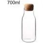Bouteille en verre résistante à la chaleur pour stockage lait jus café épices sucre thé café bouchon en liège pot en verre Bouteille en verre résistante à la chaleur pour stockage lait jus café épices sucre thé café bouchon en liège pot en verre