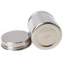 SONGLIN Simple Stainless Steel Sealed Cans Portable Storage Tank Milk Tea Cans Seasoning Jar Travel Storage Tank,7cmx9cm