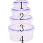 Tree House Food Storage canisters, Plastic Crisper Box Storage jar with lid Versatile Clear cans-C