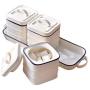 Mini Spice Jars Japanese-style ceramic cover with Nordic kitchen household seasoning tank set