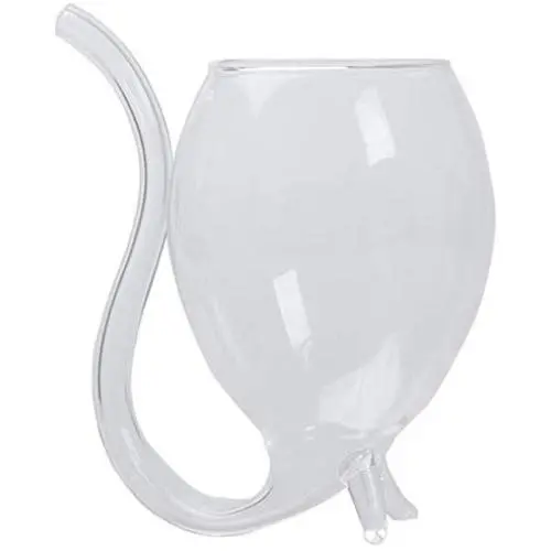 Transparente Wein Whiskey Glas - Hitzebeständige Trinkbecher mit Stroh - Lagerbehälter, Serviergläser, Trinkflaschen, Trinkbecher, Gläser, Besteckbehälter - Klare Trinkvotive