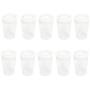 KyStudio 20 PCS Clear Round Plastic Deli Cups 2oz 60ml Clear Beads Rhinestones Storage Jar Bottle with Lids