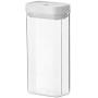 HOMELUNY Set of 4 White Airtight Jars Food Moisture Proof Storage Jars Storage Containers 1200ML 10.56.522.8cm for Candy, Cookie, Rice, Sugar,Flour,Snacks Keeping Food Dry & Fresh
