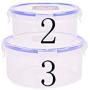 Tree House Food Storage canisters, Plastic Crisper Box Storage jar with lid Versatile Clear cans-A