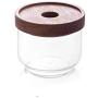 Fivtyily Glass Storage Jars with Airtight Lids Kitchen Food Container for Coffee Loose Tea (11 Oz)