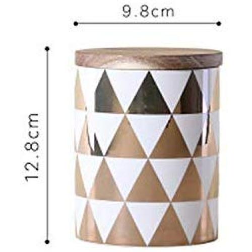 Nordic Style Ceramic Storage Jar Sealed Storage Tank With Lid Can Bulk Container For Seasoning Food Spice Coffee Sugar Bottles,A