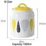 Bouteilles en céramique créatives de grande capacité, boîtes d'encas hermétiques pour lait en poudre, bonbons, café, grains, épices, thé, taille D1 S Bouteilles en céramique créatives de grande capacité, boîtes d'encas hermétiques pour lait en poudre, bonbons, café, grains, épices, thé, taille D1 S