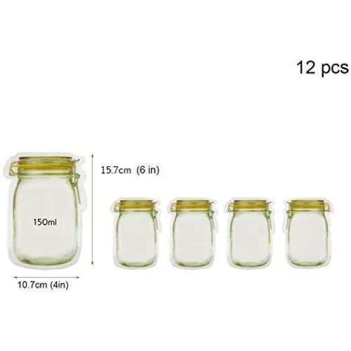 Sacs en tissu 12 pièces pour bocaux Tenrry, fermeture éclair réutilisable, conserveur d'aliments étanche pour la cuisine, idéal pour les collations. Sacs en tissu 12 pièces pour bocaux Tenrry, fermeture éclair réutilisable, conserveur d'aliments étanche pour la cuisine, idéal pour les collations.