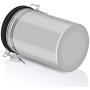 Coffee Container Large Airtight Stainless Steel Tea Storage Chests Kitchen Canister Coffee Powder Organizer Cans Tea Caddy Tool,Black