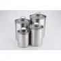 Sinardo 02553 4-Piece Canister Set Stainless Steel Sinardo 02553 4-Piece Canister Set Stainless Steel