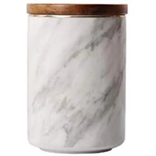 Mini Spice Jars Nordic ceramic sealed cans with lid marble storage jar Mini Spice Jars Nordic ceramic sealed cans with lid marble storage jar