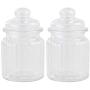 UPKOCH 2Pcs Glass spice pot salt pepper organizer sauces dressing holder for tea leaf food candies (950ml)