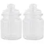 Glas Gewürzdosierset Salz Pfeffer Organizer für Saucen Dressing Tee Zarte Süßigkeiten (950ml)