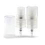 3PCS 50 ML (2 ounce) Empty Refillable Clear Plastic Pump Bottle Small Press Container For Lotion Cream Bath Shower Shampoo Skin Care Essential Oil Travel