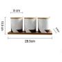 Mini Spice Jars Creative ceramic seasoning pot electro-optic stone seasoning box restaurant combination set