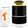 Mückenfalle Insektenspender Lampe - Effektive Mücke, Fliegen, Mücken, Motten, Insekten – Integrierter 360° Ventilator UV-LED-Licht, USB-betriebene – Kindersicher, Nicht-toxisch, Geruchlos (Schwarz)