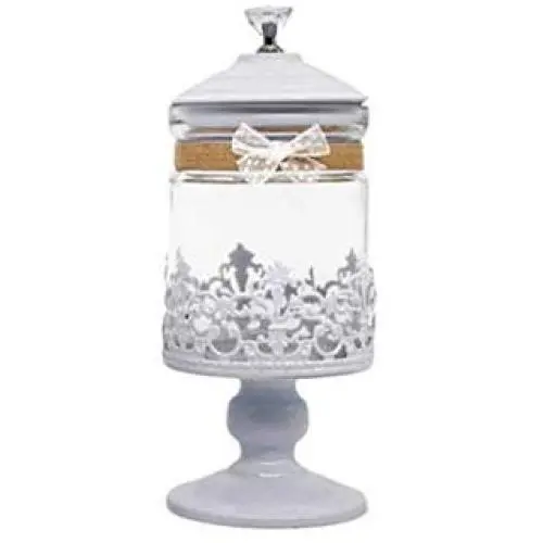 Bocal en verre pour bonbons, sucre, décoration de mariage, fête de Noël, décoration intérieure, accessoires de décoration Halloween, pot à bonbons blanc. Bocal en verre pour bonbons, sucre, décoration de mariage, fête de Noël, décoration intérieure, accessoires de décoration Halloween, pot à bonbons blanc.