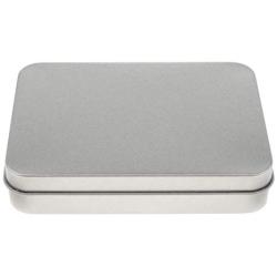 joyMerit Small Tin Box Container, Rectangular Tin Storage Case - 1.5 x 8.5 x 2.3 cm, Silver