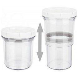 Samincom (1 Piece) Collapsible Plastic Food Storage Container Telescopic jar Smart Storage System