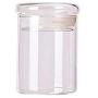 Food Storage Jar Clear Glass Food Storage Jar Kitchen Storage Jars with Airtight Seal Glass Cover (175ml, 8 x 6.5cm)