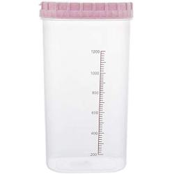 Collecting Tank Storage Box Grains Practical 3 Size Food Storage Jar Multipurpose Container Wheat Straw Pp Seal Tank Box,Pink