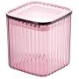 Kitchen Food Storage Jar Airtight Food Storage Kitchen Glass Jar Moisture-Proof Home Multi-Purpose Jam Bottle Cruet Matte Plastic Sealed Can Storage Box, (Color : Small Purple)