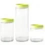 TOPBATHY Glasbehälter mit Deckeln, Transparente Leere Glaskunststoffbehälter für Tee, Kaffee, Gewürze, Süßigkeiten