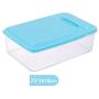 Plastic Storage Boxes for Food Sets, Transparent airtight containers with lid Square Versatile Preserving Jars Pack of 3-D