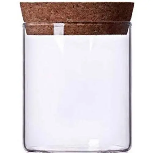 Newerlives Air Tight Storage Jar, Glass Storage Tank with a Natural Bamboo Lid, 450 ML, 650 ML, 950 ML (Cork, 450ML) Newerlives Air Tight Storage Jar, Glass Storage Tank with a Natural Bamboo Lid, 450 ML, 650 ML, 950 ML (Cork, 450ML)