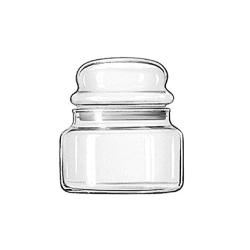 Libbey Storage Glass Jar with Lid, 15 Ounce - 12 per case.