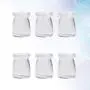 UPKOCH 6pcs Clear Glass Jars Glass Yogurt Container Replacement Glass Pudding Jars Yogurt Jars with Lids for Milk Jams Jelly Mousse 200ml