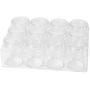 HEALLILY 1 PC 12 Grids Storage Box Set Dustproof Transparent Desktop Organizer Container Paint Medicine Jewelry Display Case